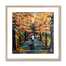 Load image into Gallery viewer, Autumn Stroll Framed &amp; Mounted Print
