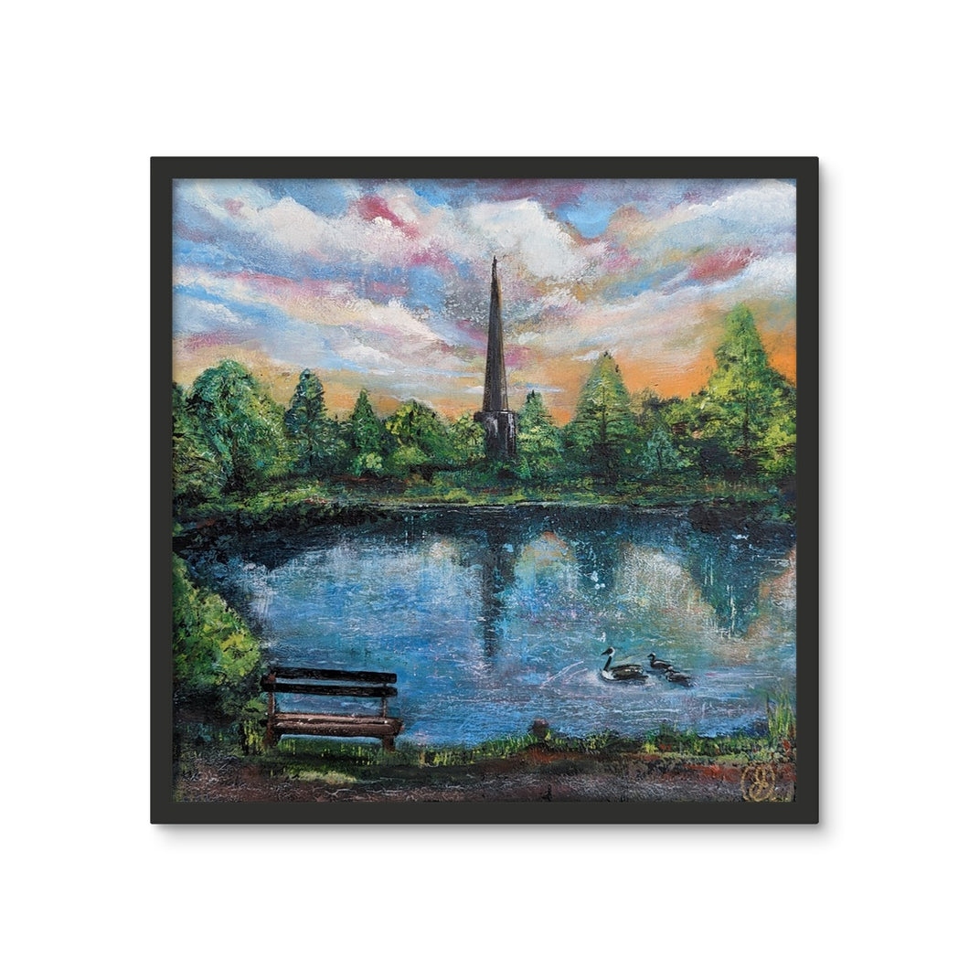 Lydney Lake Framed Photo Tile