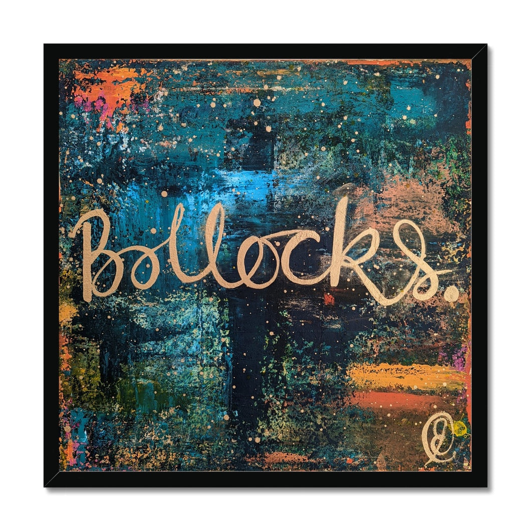 Boll*cks Framed Print