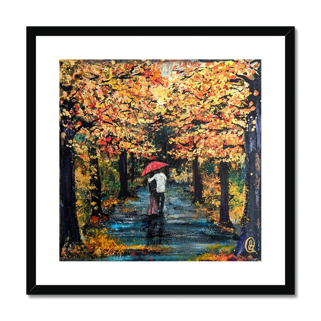 Autumn Stroll Framed & Mounted Print