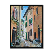 Load image into Gallery viewer, Argegno Street Framed Print
