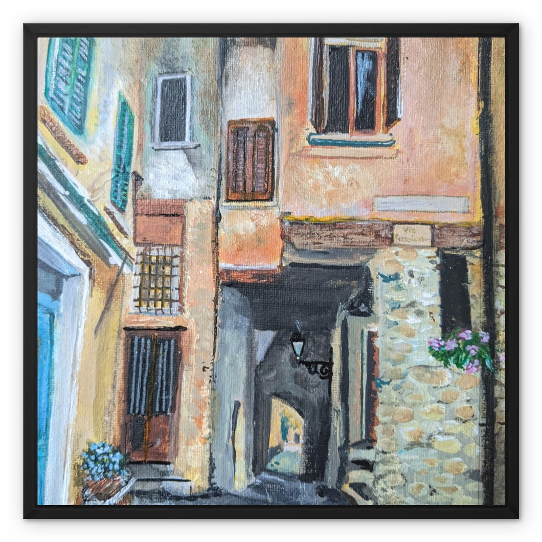 Via Pizzo Gordona Framed Canvas