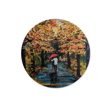 Load image into Gallery viewer, Autumn Stroll Glass Chopping Board
