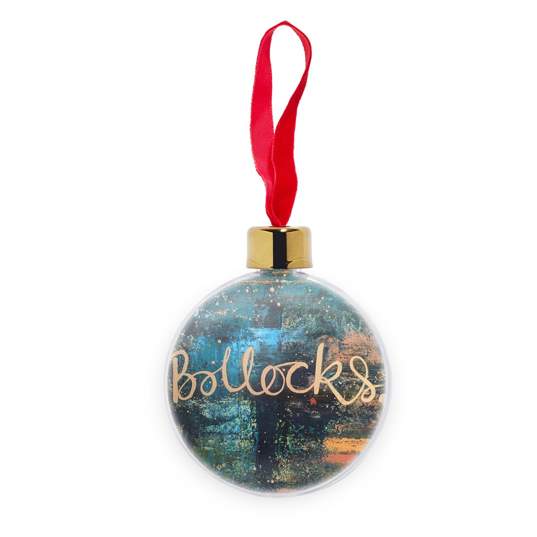 Boll*cks Transparent Christmas bauble