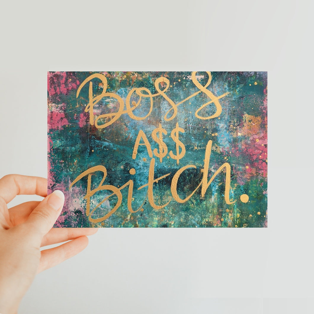 Boss A$$ B'tch Classic Postcard