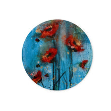 Load image into Gallery viewer, Poppy Burst Glass Chopping Board
