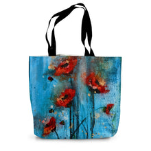 Load image into Gallery viewer, Poppy Burst Canvas Tote Bag
