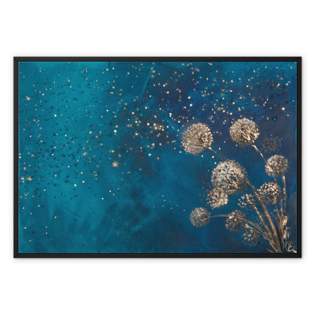 Midnight Wish Framed Canvas