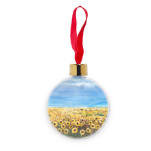 Load image into Gallery viewer, Glory to Ukraine Transparent Christmas bauble
