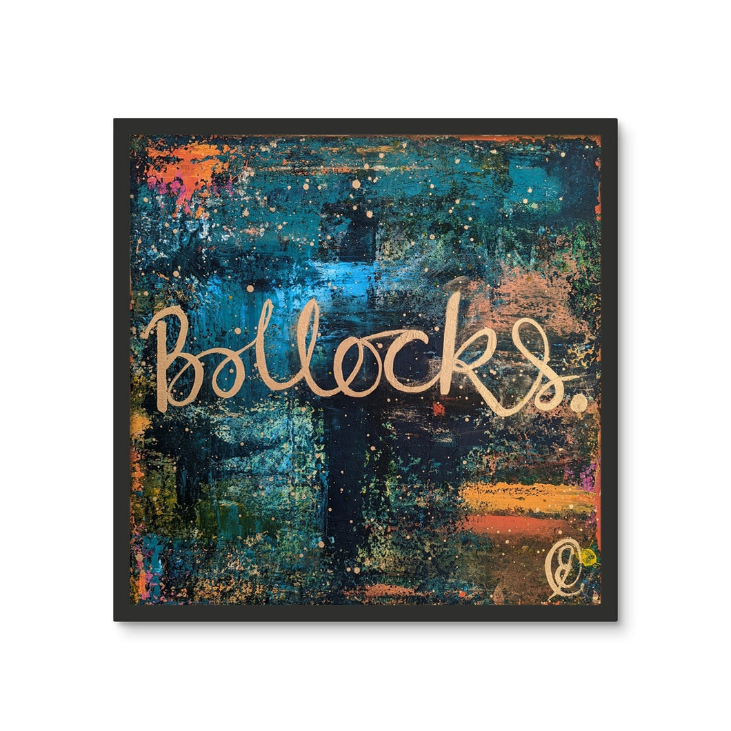 Boll*cks Framed Photo Tile